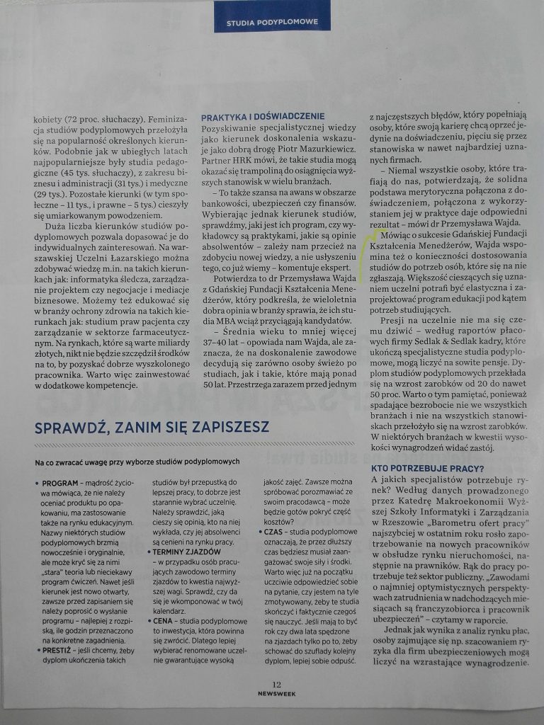 GFKM Newsweek