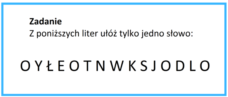 zadanie na kreatywnosc