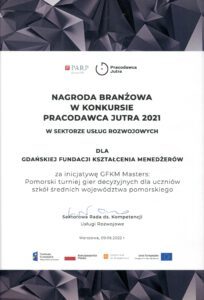 Pracodawca Jutra - GFKM laureatem 6. edycji konkursu